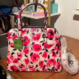 Kate Spade Maise cedar street rose Pink and Black Satchel/crossbody